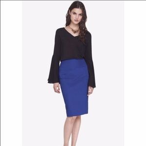 Express High Rise cobalt blue pencil skirt